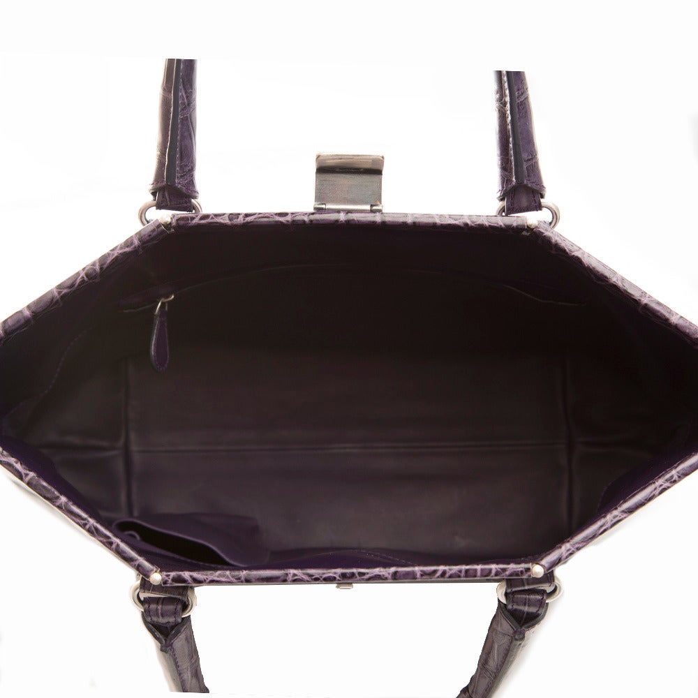 Black Bottega Veneta Purple Handbag