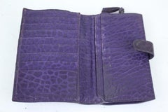 Bottega Veneta Purple Intrecciato Lambskin Continental Wallet 6mj921