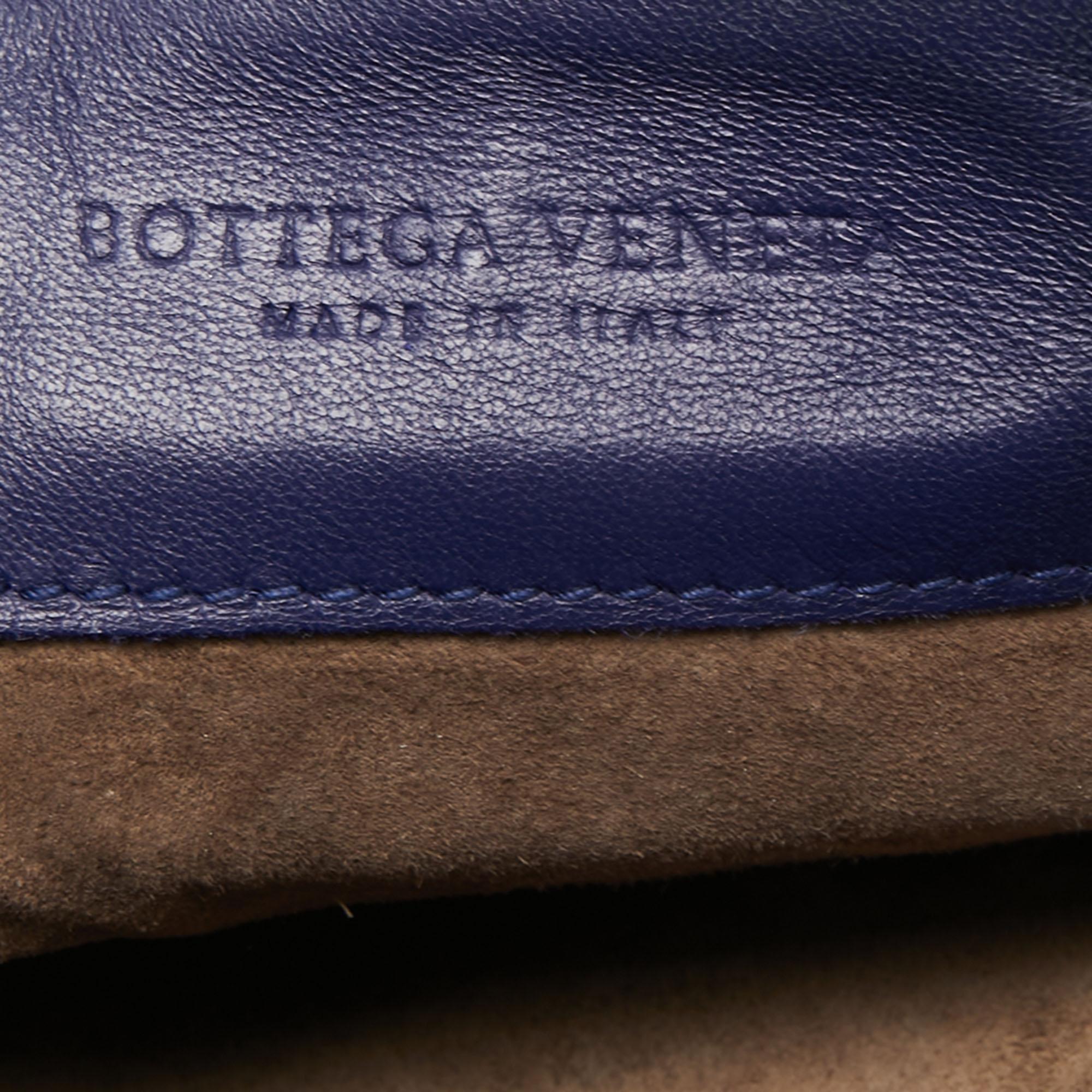 Bottega Veneta Purple Intrecciato Leather Flap Crossbody Bag 3