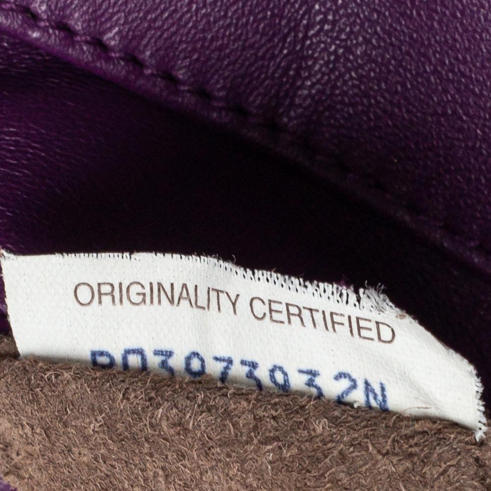 Bottega Veneta Purple Intrecciato Leather Flap Crossbody Bag 2