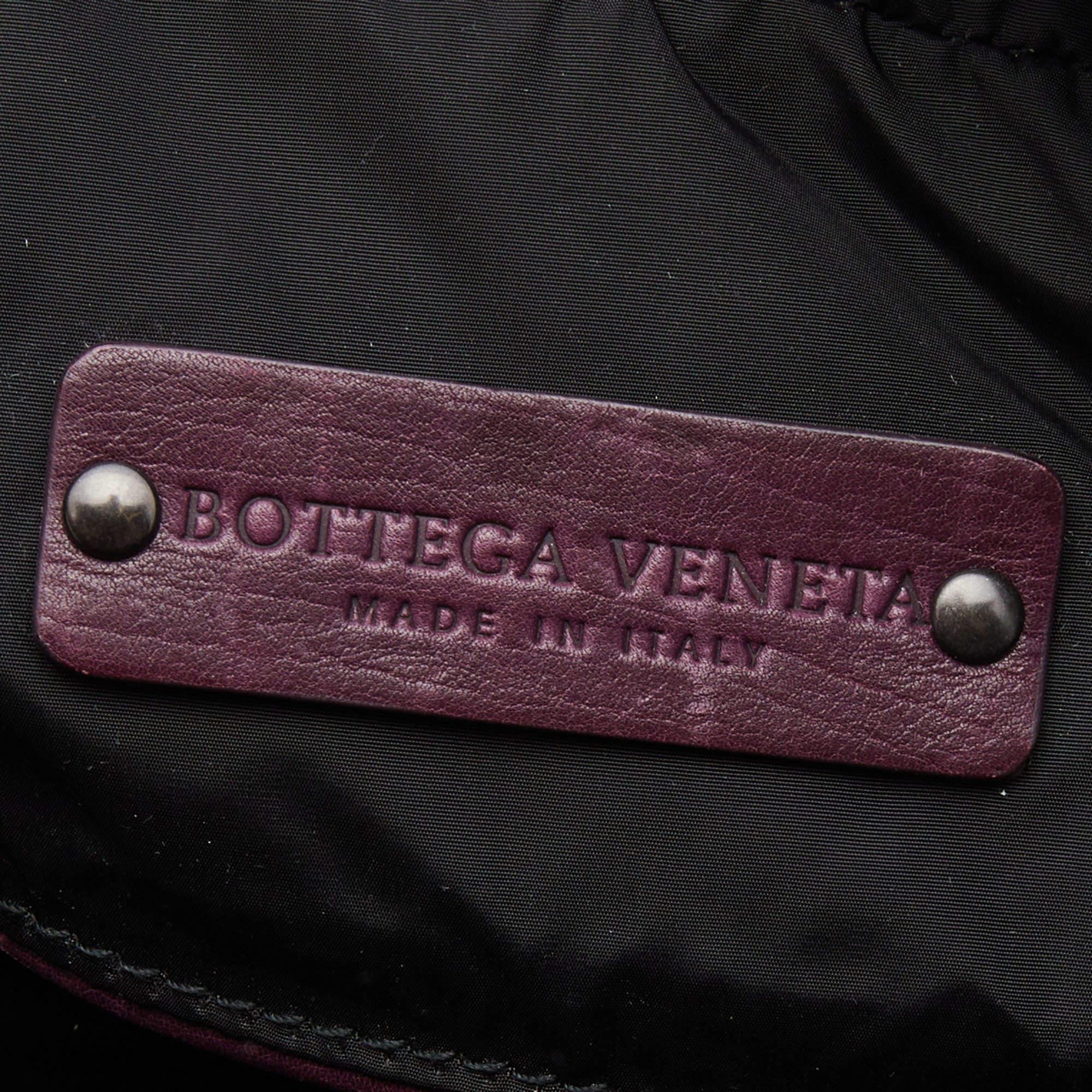 Bottega Veneta Purple Intrecciato Leather Front Pocket Satchel 5