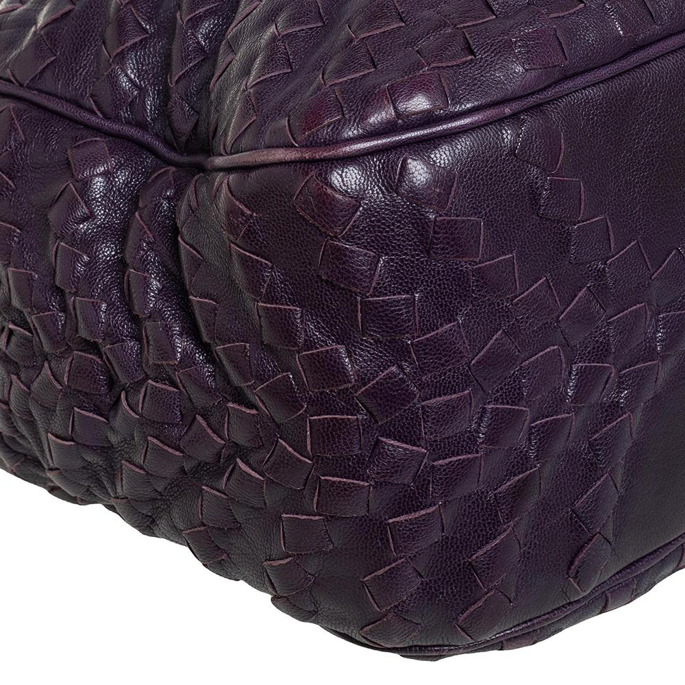 Bottega Veneta Purple Intrecciato Leather Large Maggiore Tote 3