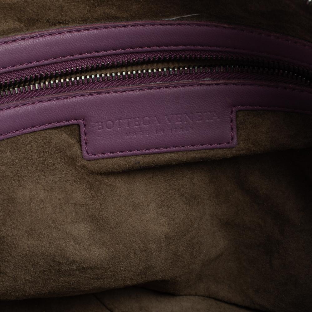 Bottega Veneta Purple Intrecciato Leather Nodini Crossbody Bag 5