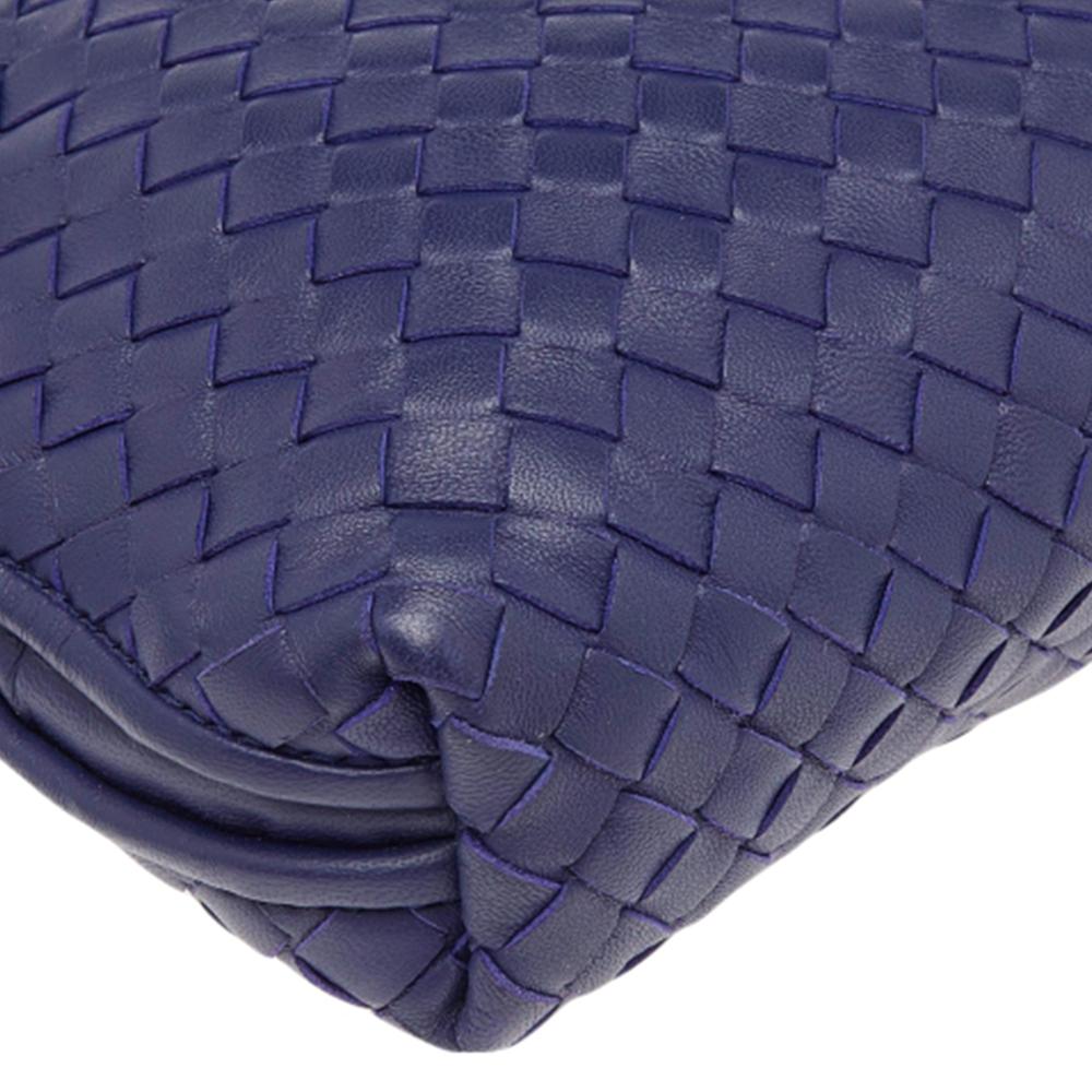 Bottega Veneta Purple Intrecciato Leather Nodini Shoulder Bag 4