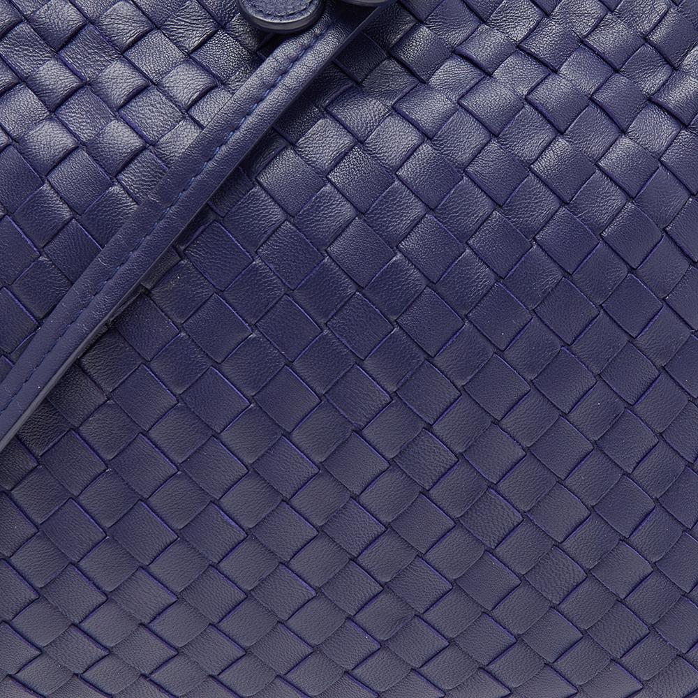 Bottega Veneta Purple Intrecciato Leather Nodini Shoulder Bag 5