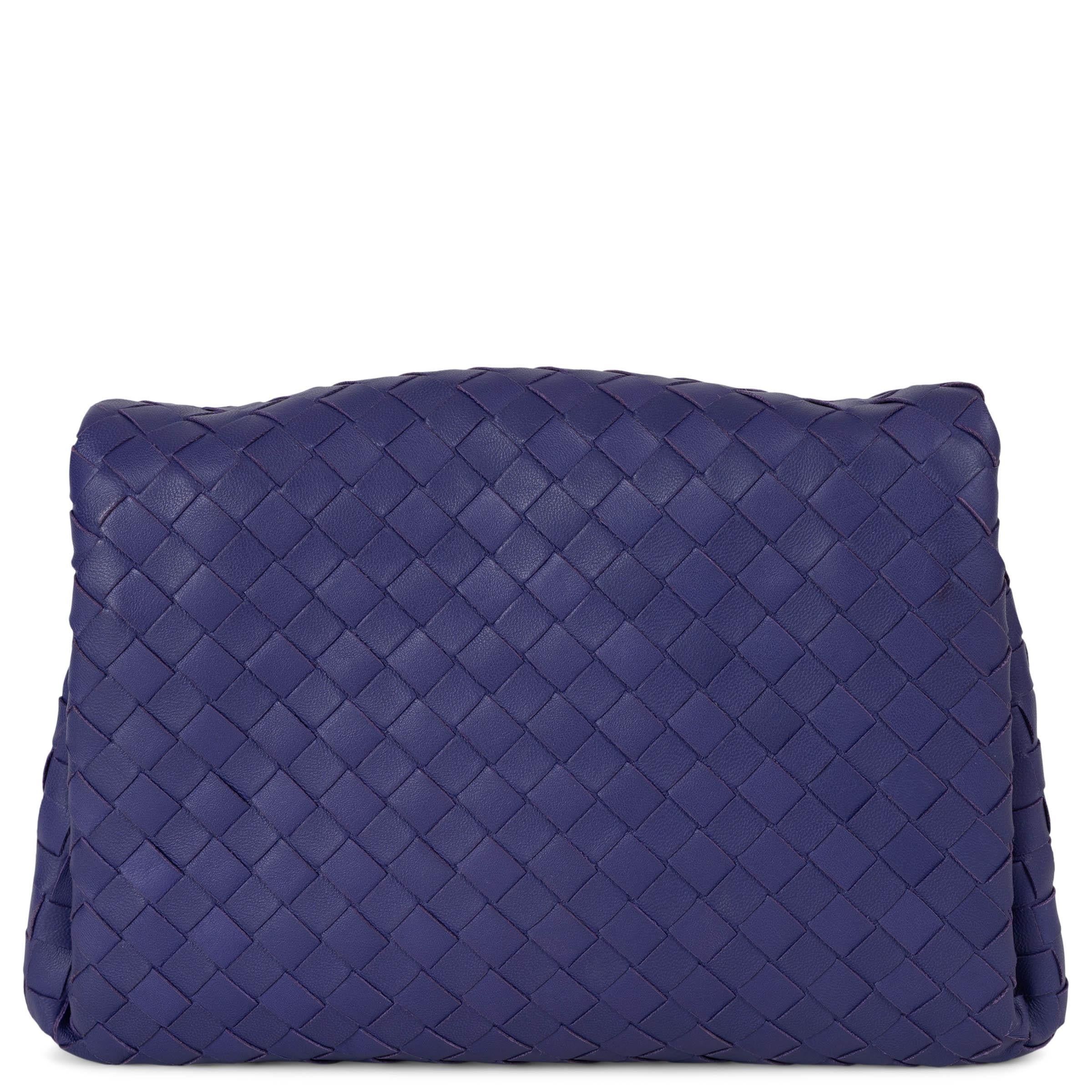 Viola Bottega Veneta viola Pochette in pelle Intrecciato in vendita