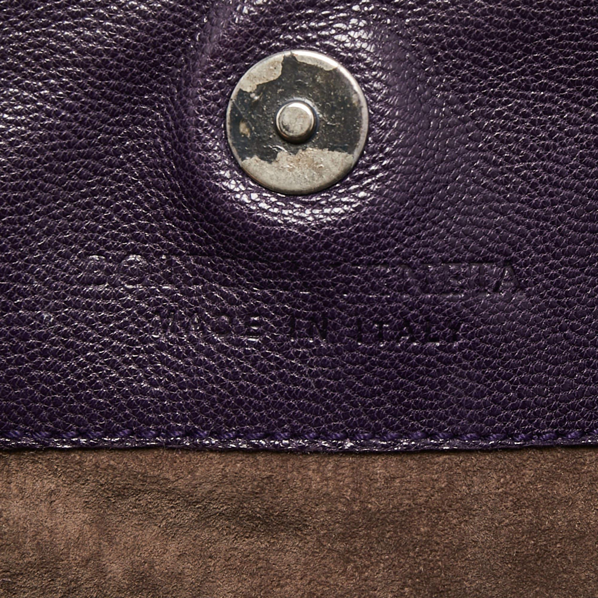 Bottega Veneta Purple Intrecciato Leather Tote For Sale 6