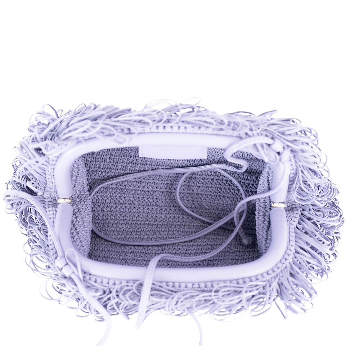 BOTTEGA VENETA purple leather 2019 SPONGE POUCH Crossbody Bag For Sale 2
