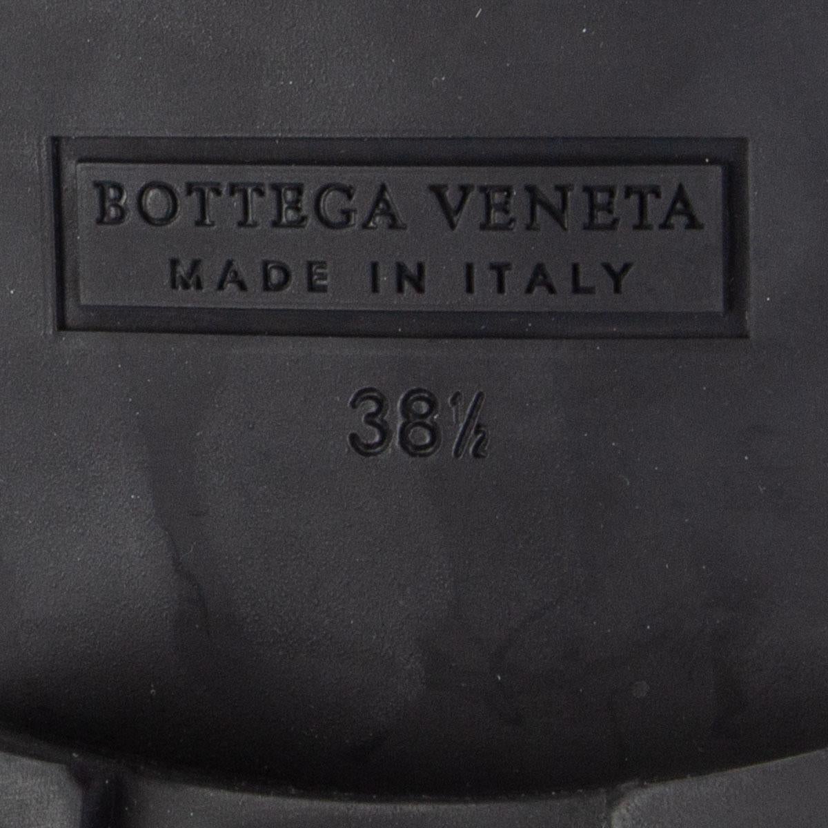Black BOTTEGA VENETA purple leather ELDFELL Combat Boots Shoes 39 Grape Tuscany Calf