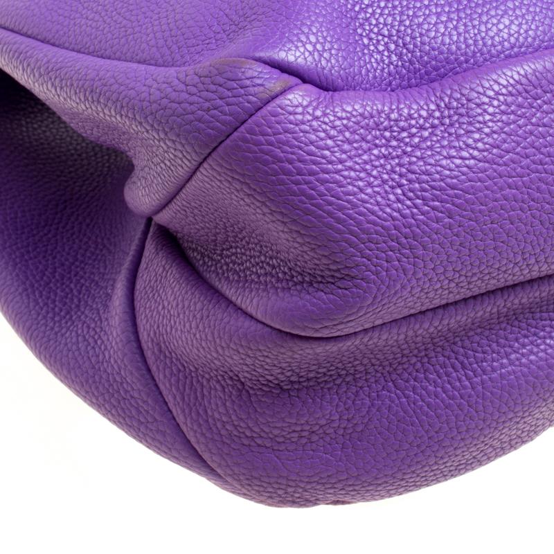 Bottega Veneta Purple Leather Hobo 4