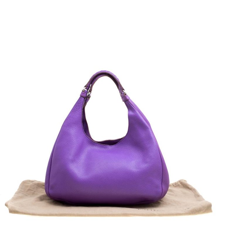 Bottega Veneta Purple Leather Hobo at 1stDibs