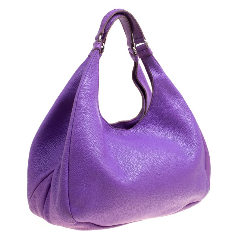Women's Bottega Veneta Purple Leather Hobo