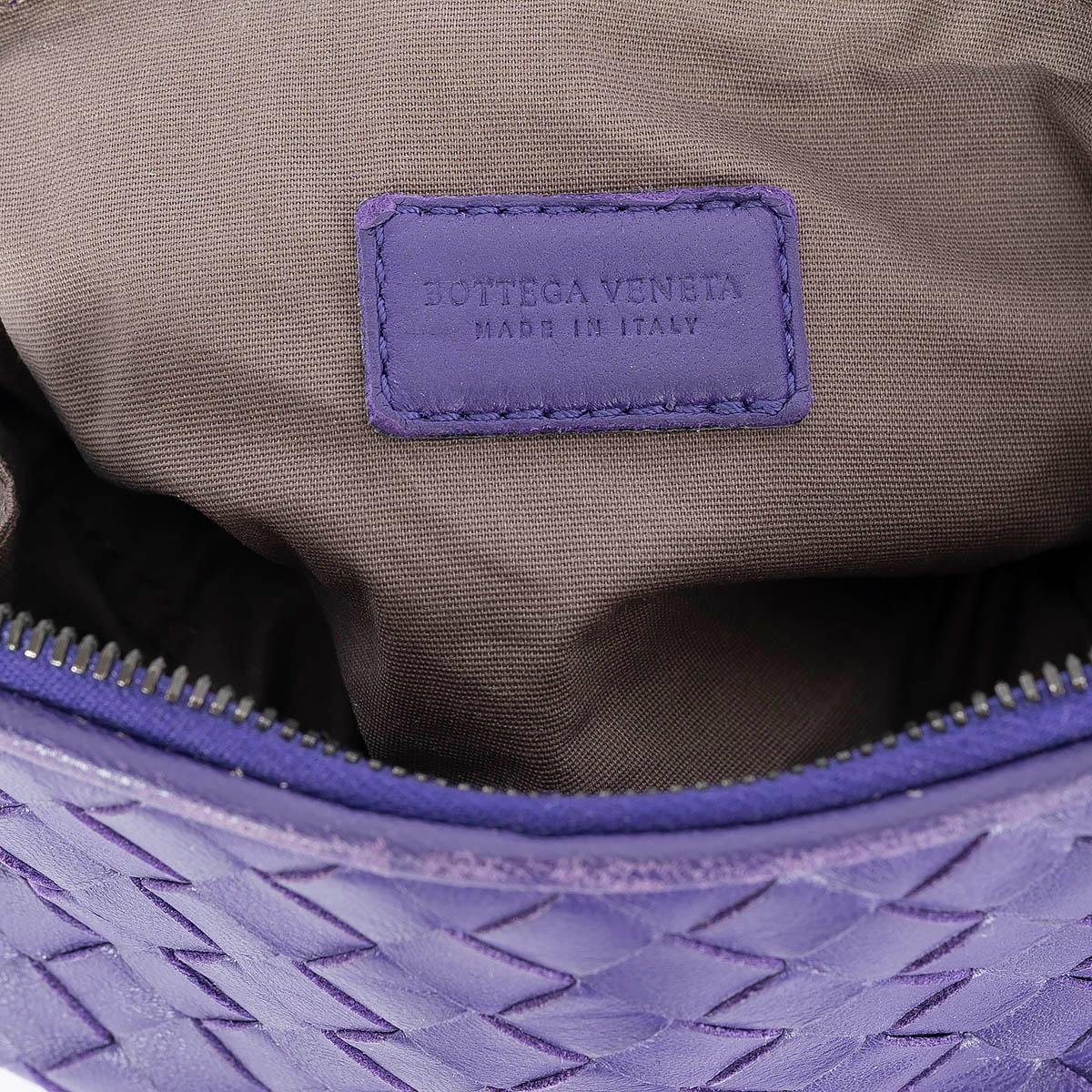 BOTTEGA VENETA purple leather INTRECCIATO MINI Pouch Vanity Bag 2