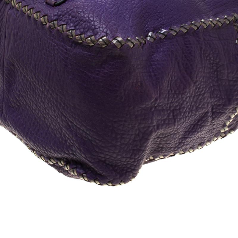 Women's Bottega Veneta Purple Leather Satchel