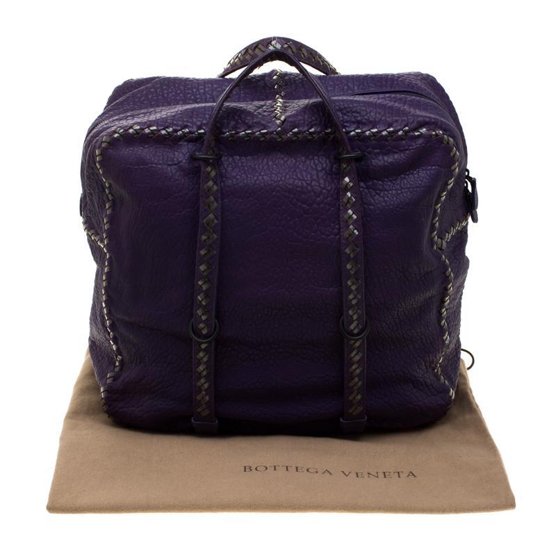 Bottega Veneta Purple Leather Satchel 2