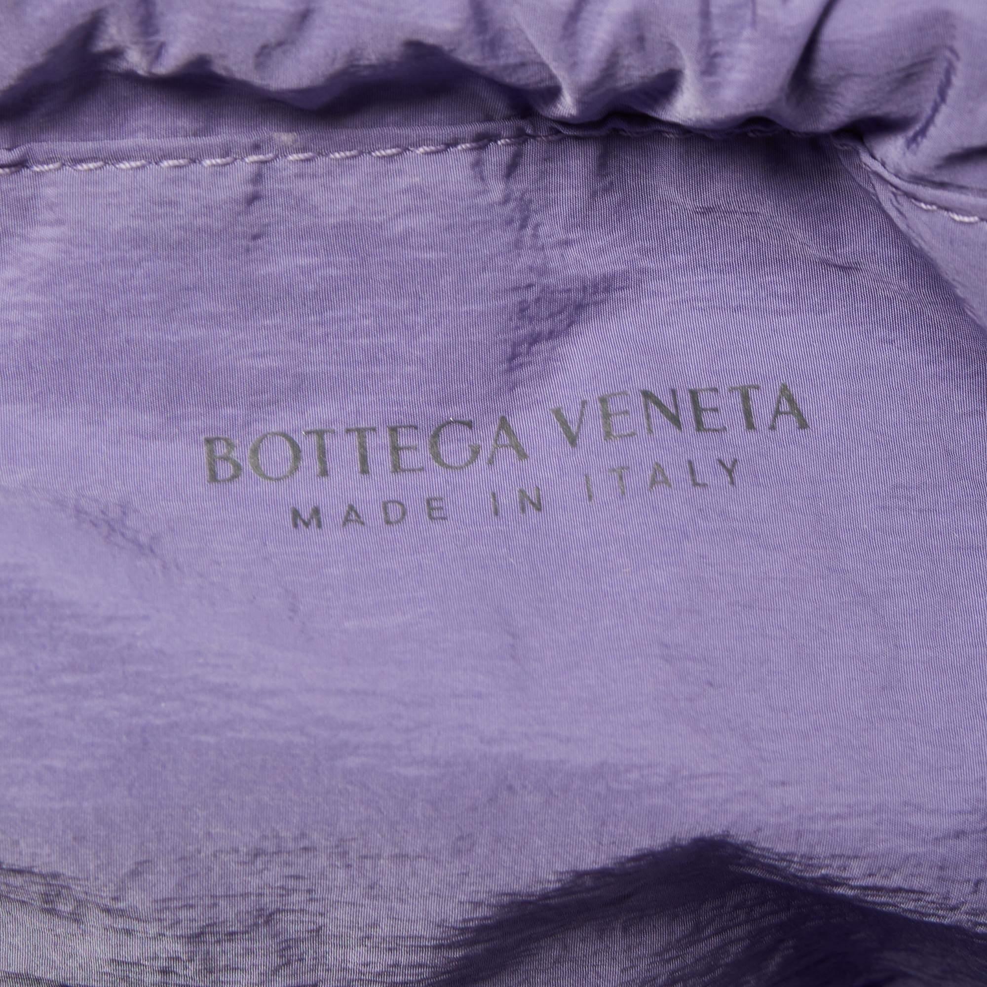 Bottega Veneta Purple Leather Small Shell Bag 2