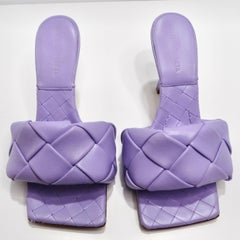 Bottega Veneta Purple Lido Sandals