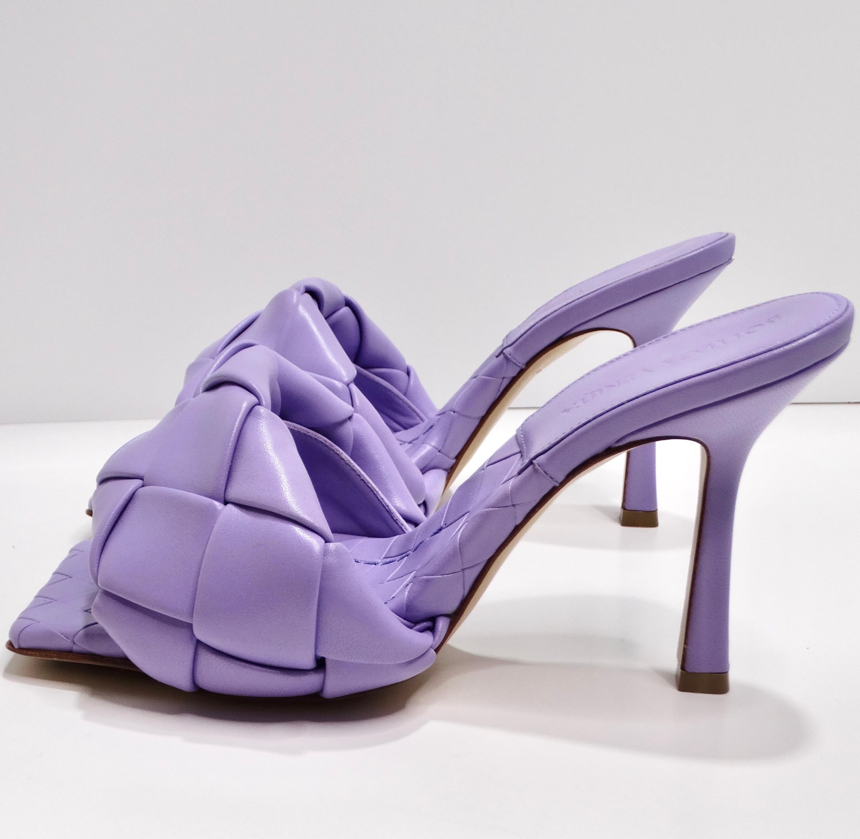 Bottega Veneta Purple Lido Sandals For Sale 3