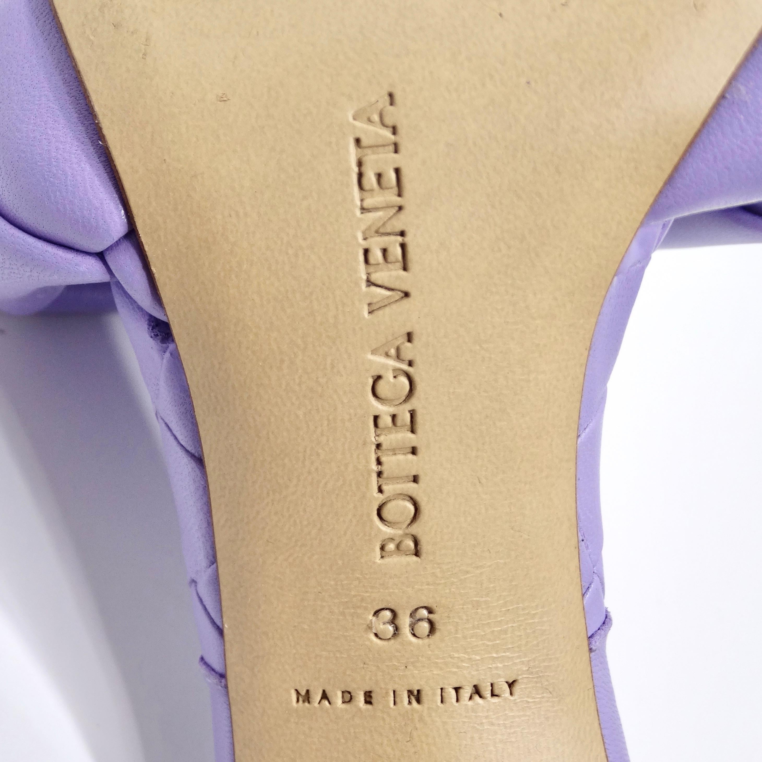 Bottega Veneta Purple Lido Sandals For Sale 4