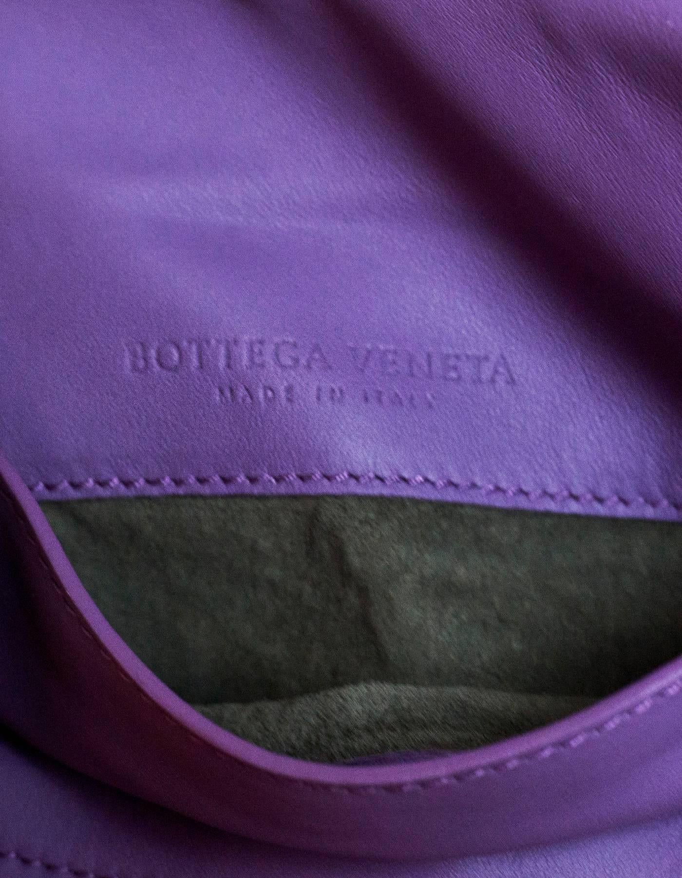 Bottega Veneta Purple Nappa Intrecciato Small Chain Crossbody Bag rt. $1, 380 3