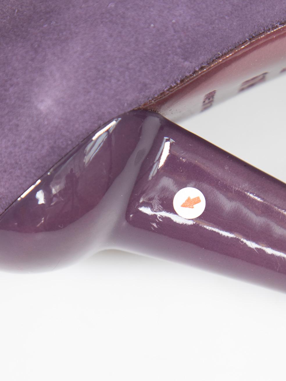 Bottega Veneta Purple Suede Pumps Size IT 37.5 For Sale 2