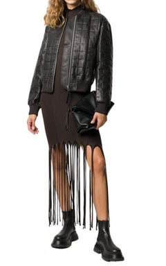 Bottega Veneta Quilted Leather Bomber Jacket IT40