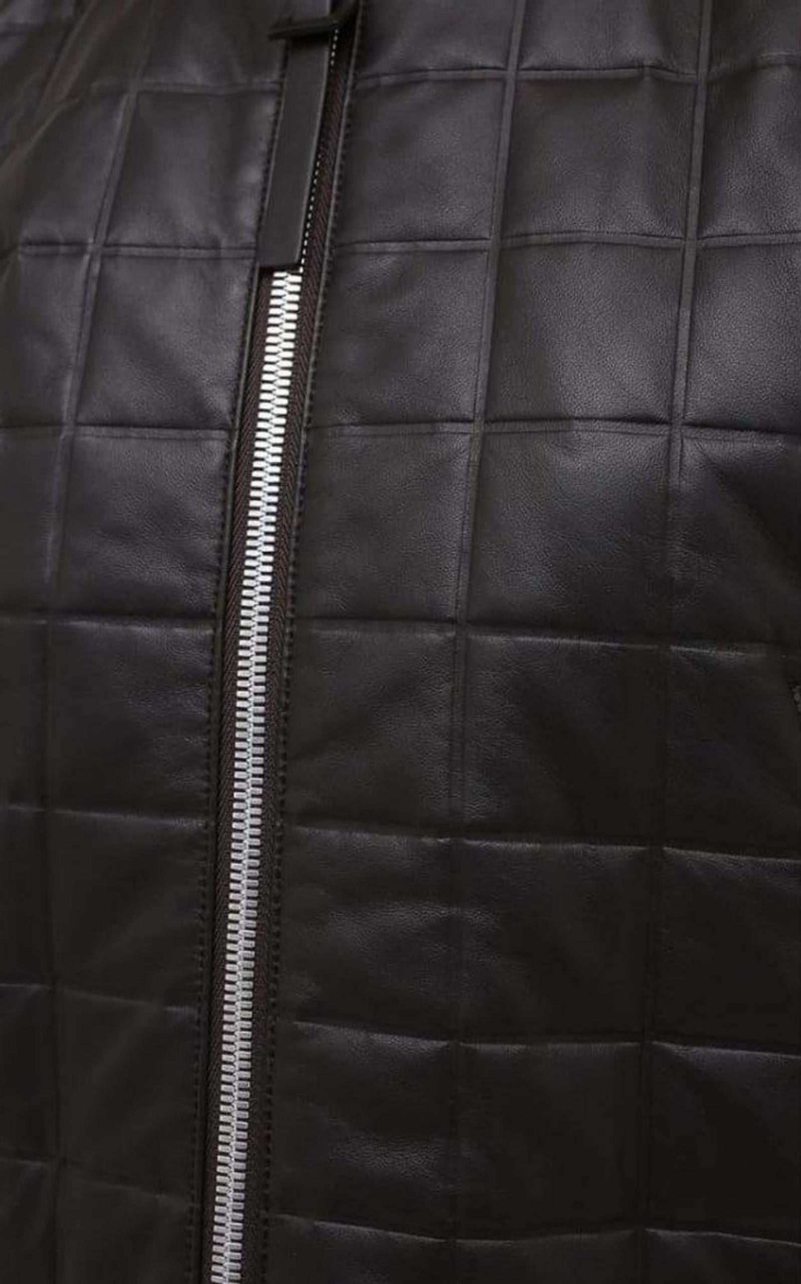 Bottega Veneta Gesteppte Bomberjacke aus Leder IT40 Damen im Angebot