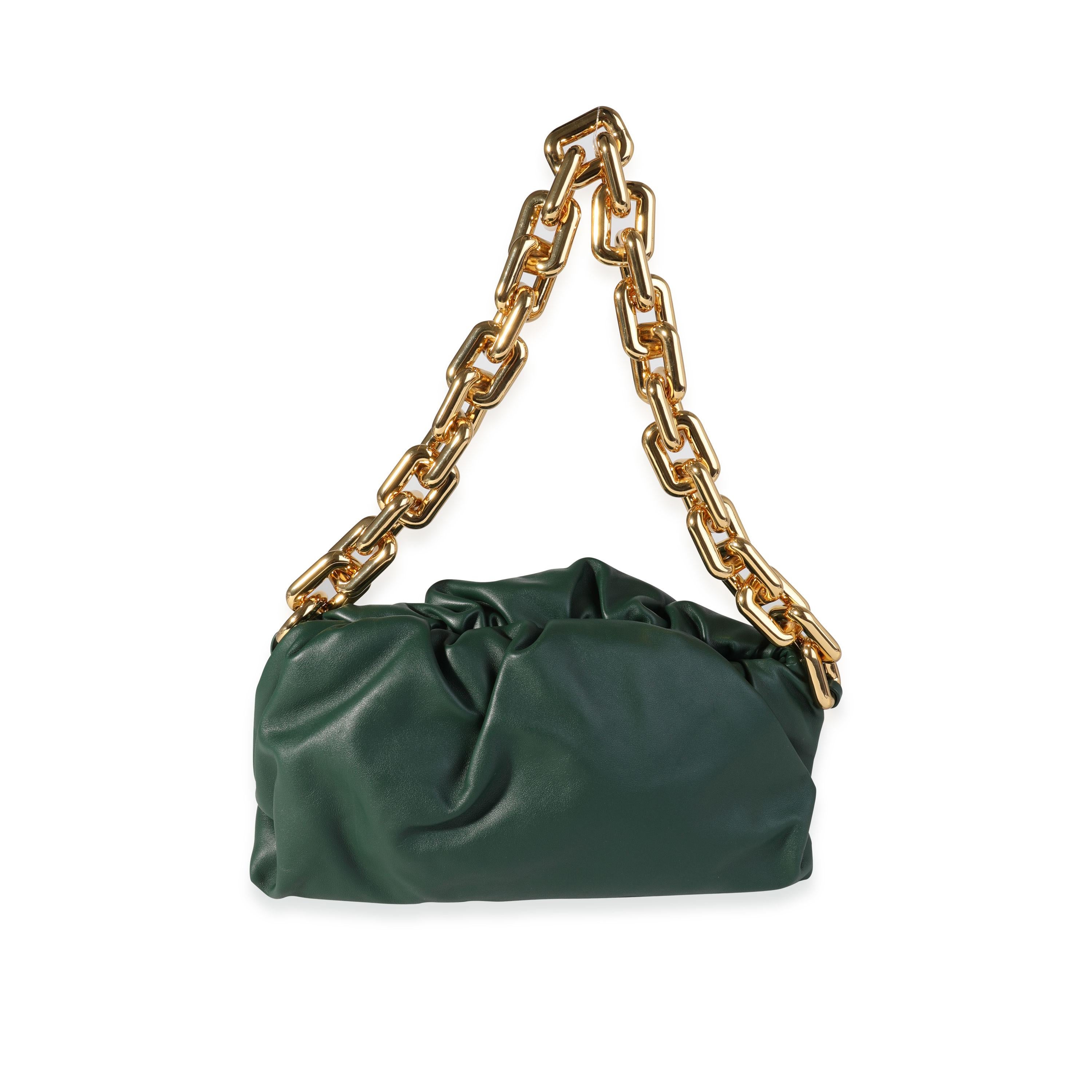 Listing Title: Bottega Veneta Raintree Calfskin Chain Pouch
SKU: 118332
MSRP: 3800.00
Condition: Pre-owned (3000)
Handbag Condition: Excellent
Condition Comments: Excellent Condition. Light scuffing to leather. No other visible signs of wear.
Brand: