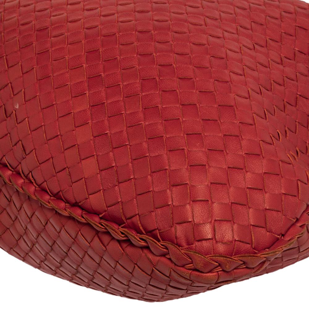 Bottega Veneta Rot Intrecciato Leder Große Veneta Hobo 6
