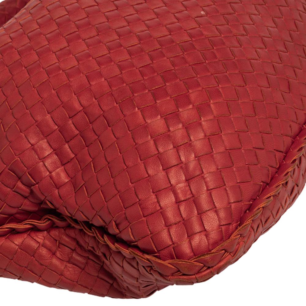 Bottega Veneta Rot Intrecciato Leder Große Veneta Hobo 7
