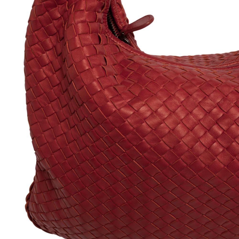 Bottega Veneta Rot Intrecciato Leder Große Veneta Hobo 5