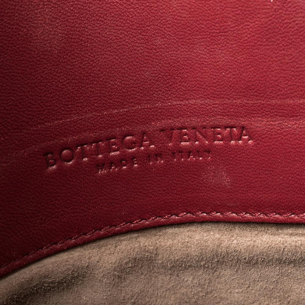 Bottega Veneta Red Intrecciato Leather Slim Tote 2