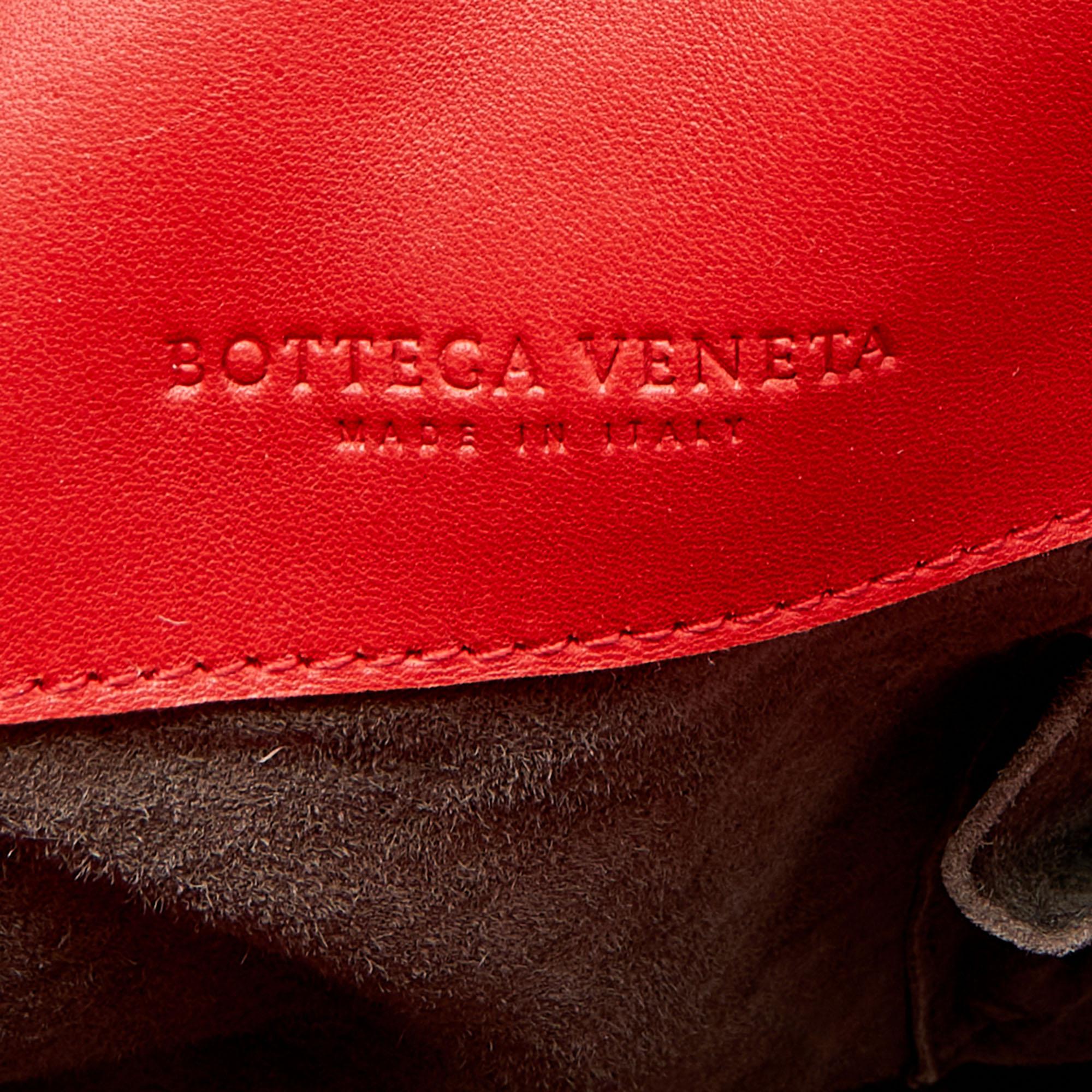 Bottega Veneta Red Intrecciato Leather Tote 6