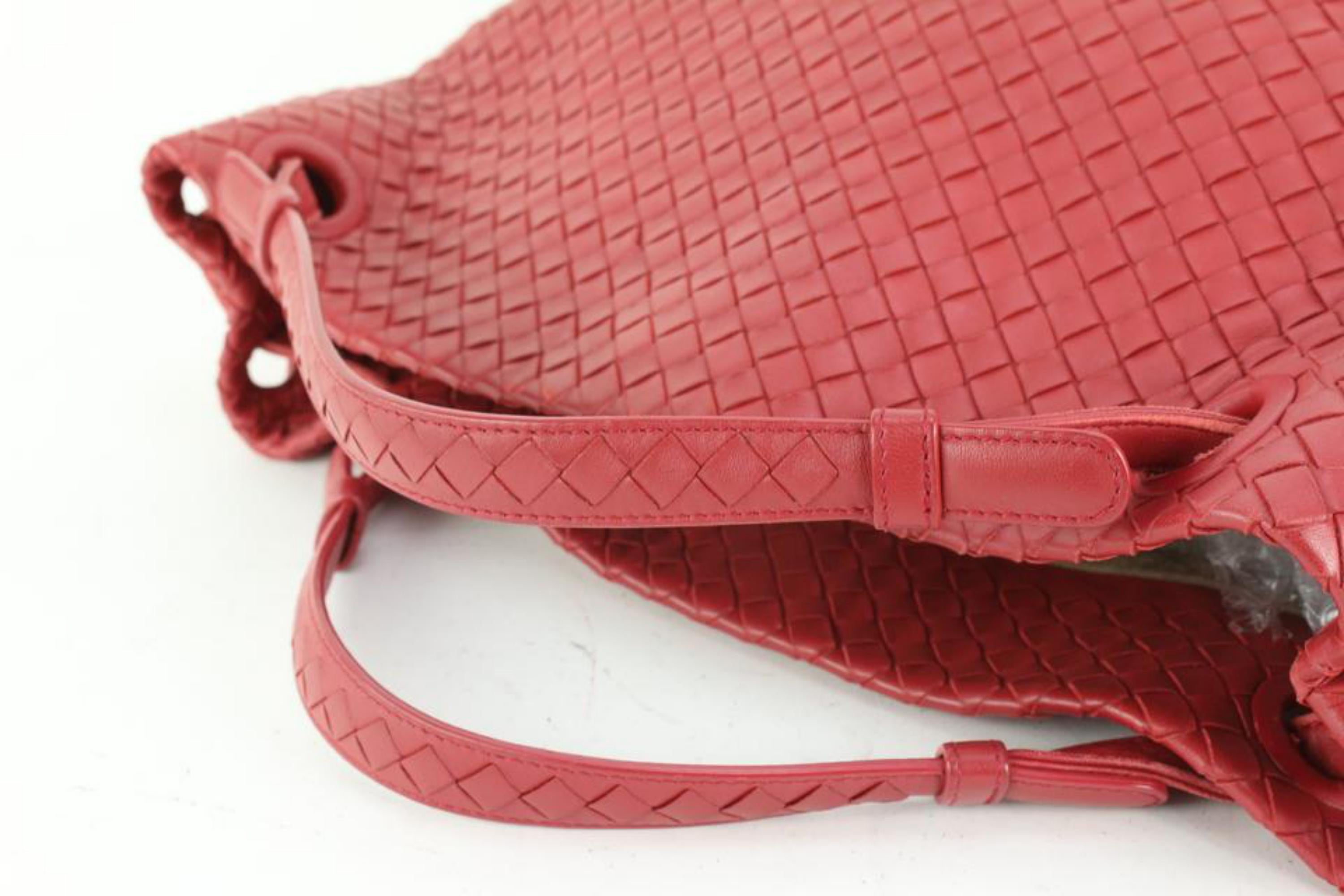 Bottega Veneta Red Intrecciato Nappa Leather Garda Bag 97bv68s 4