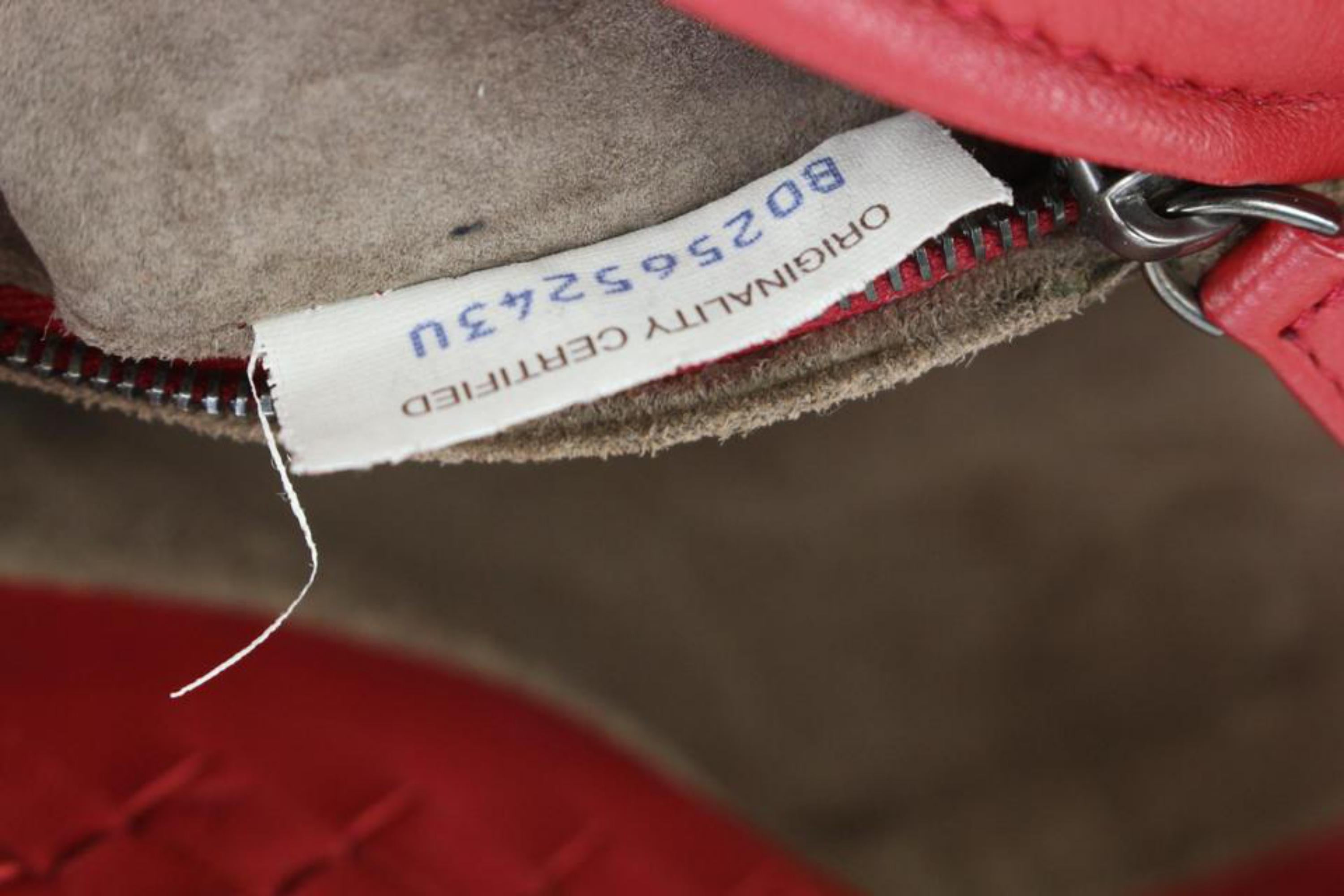 Bottega Veneta Red Intrecciato Nappa Leather Garda Bag 97bv68s 5