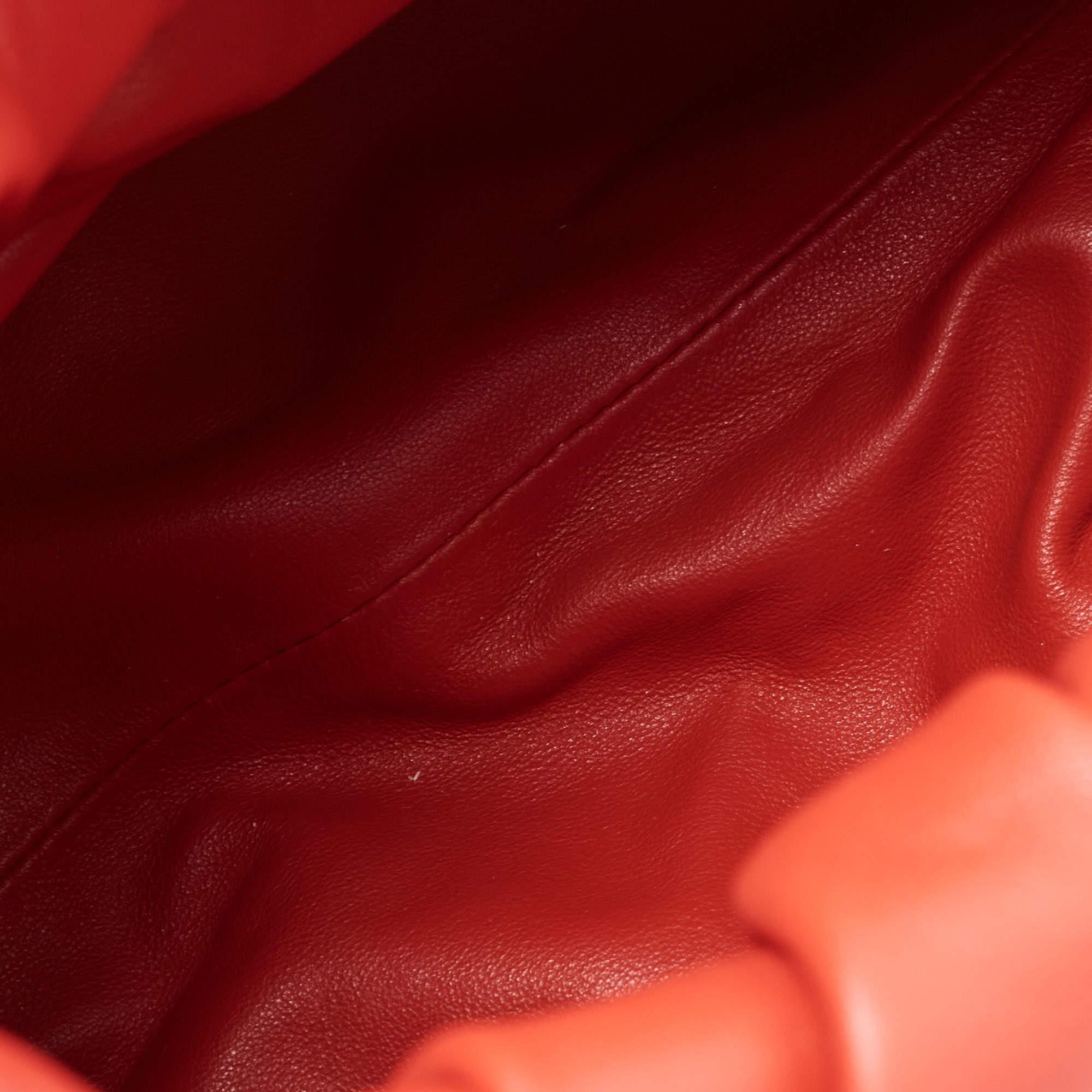 Bottega Veneta Red Leather The Shoulder Pouch Bag 5