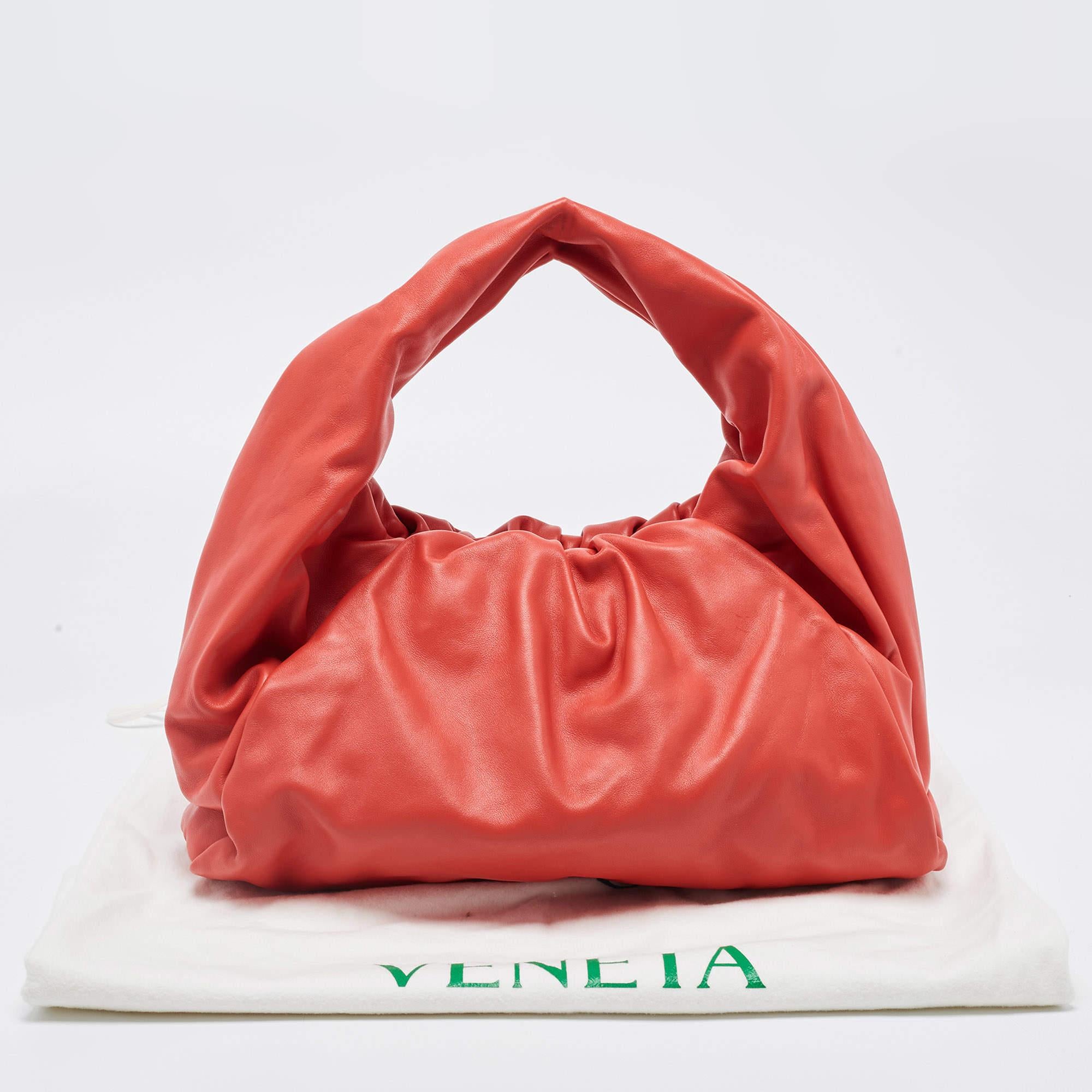 Bottega Veneta Red Leather The Shoulder Pouch Bag 7