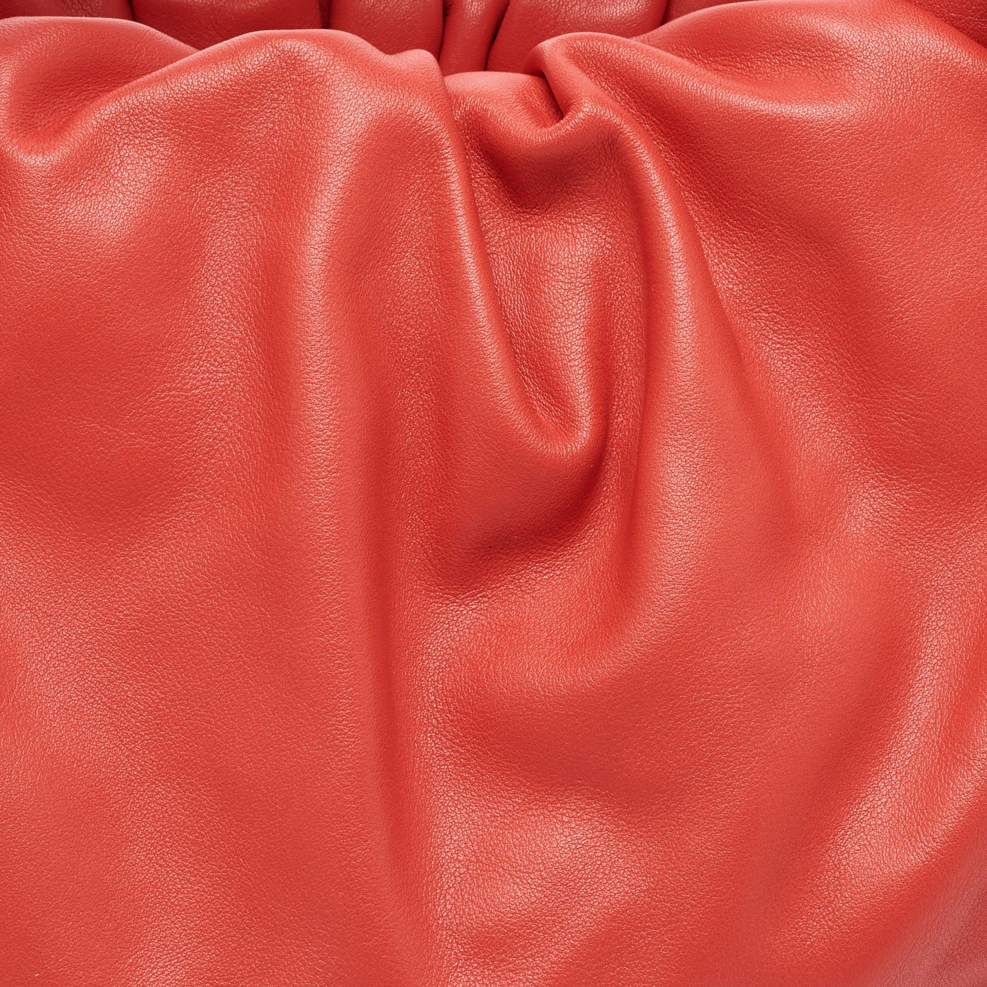 Bottega Veneta Red Leather The Shoulder Pouch Bag 3