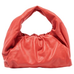 Bottega Veneta Red Leather The Shoulder Pouch Bag