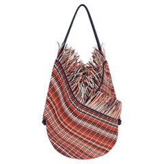 BOTTEGA VENETA rot weiß blau gewebtes Leder 2024 SOLSTICE Hobo Bag