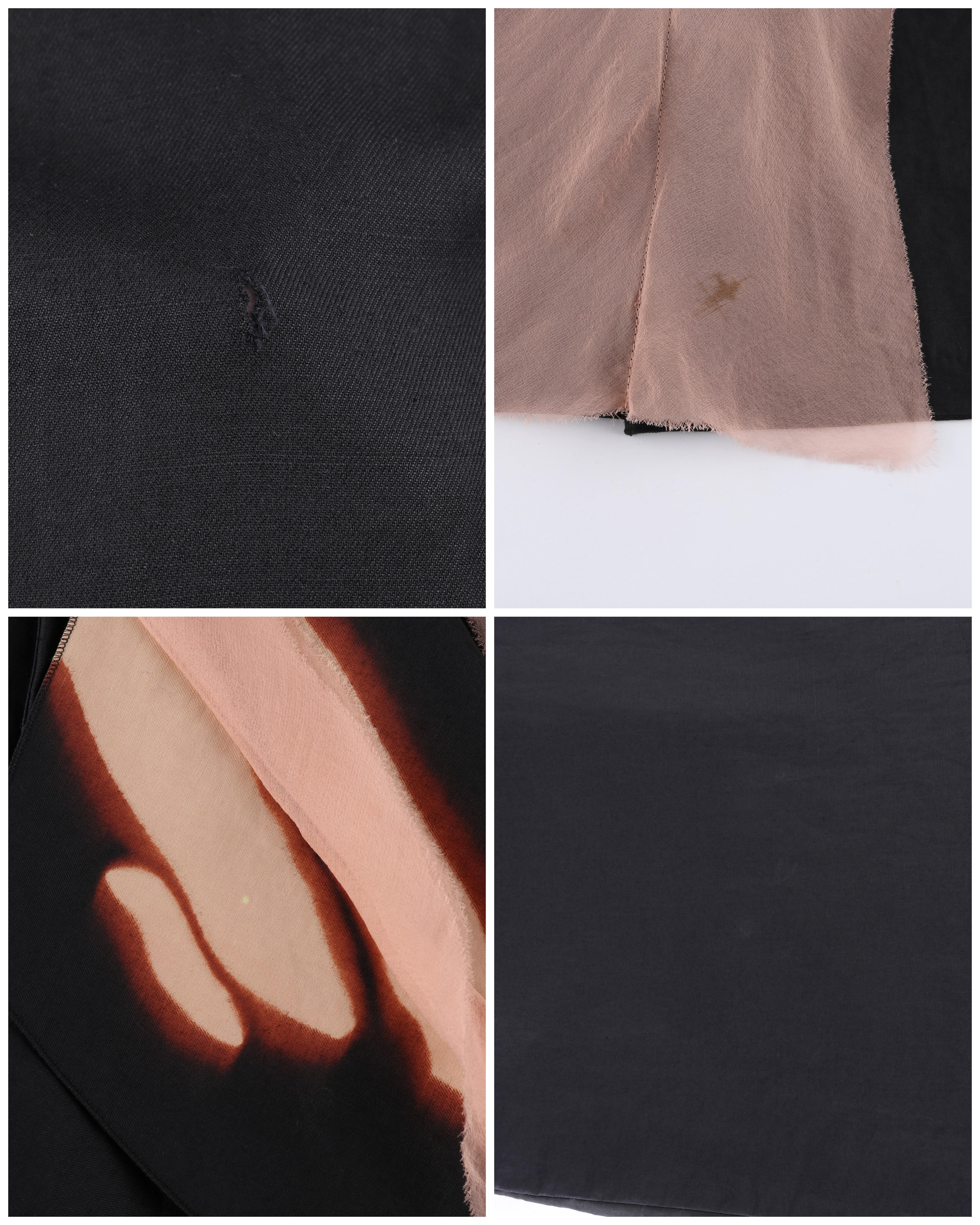 BOTTEGA VENETA Resort 2015 Black Pink Silk Layered Detail Sleeveless Shift Dress 4