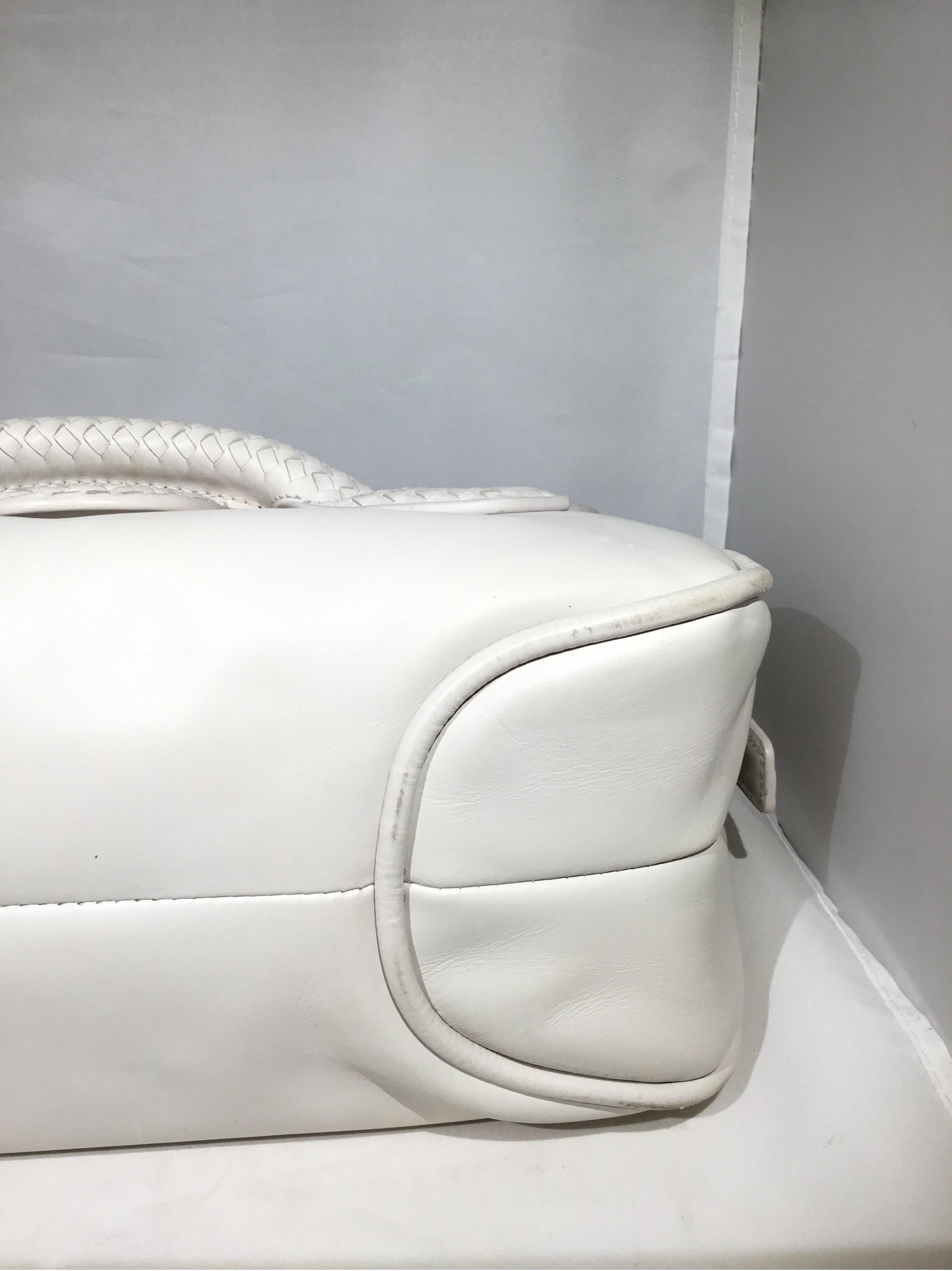 Bottega Veneta Rialto Off-White Leather Shoulder Bag 1