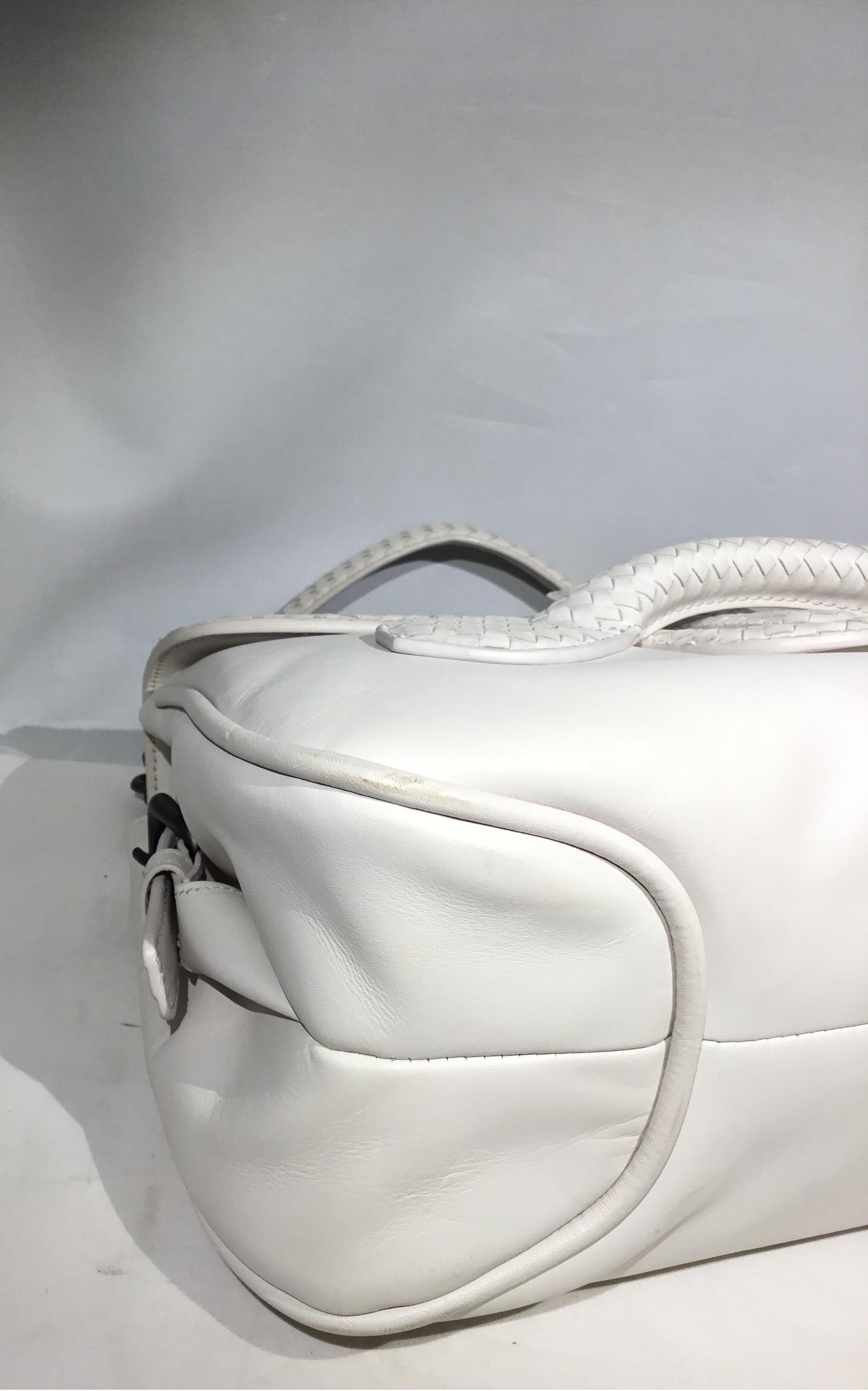 Bottega Veneta Rialto Off-White Leather Shoulder Bag 2