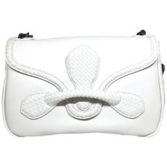 Bottega Veneta Rialto Off-White Leather Shoulder Bag