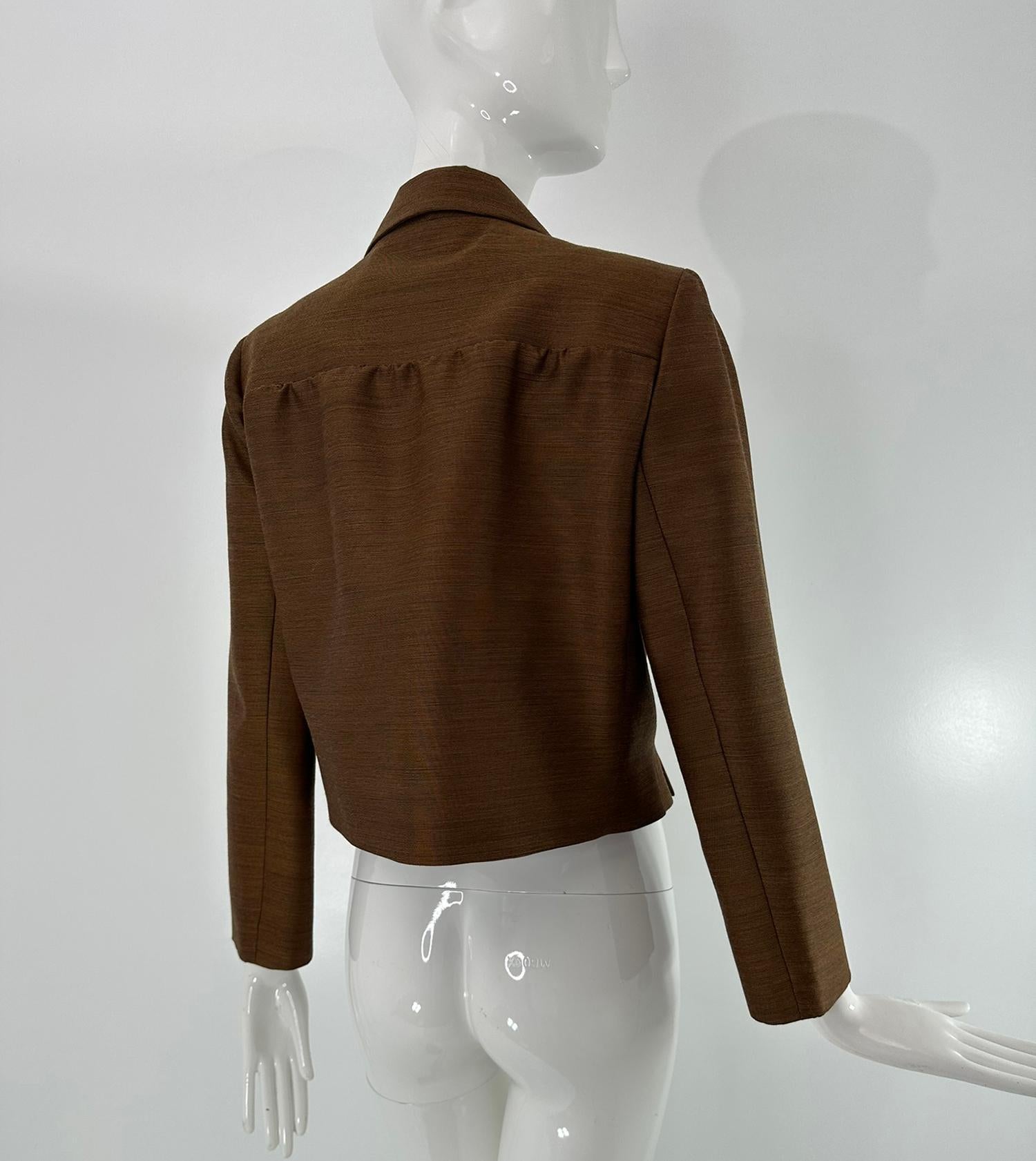 Bottega Veneta Chaqueta cruzada de doble botonadura en mezcla de lana y seda 38 NWT en venta 5