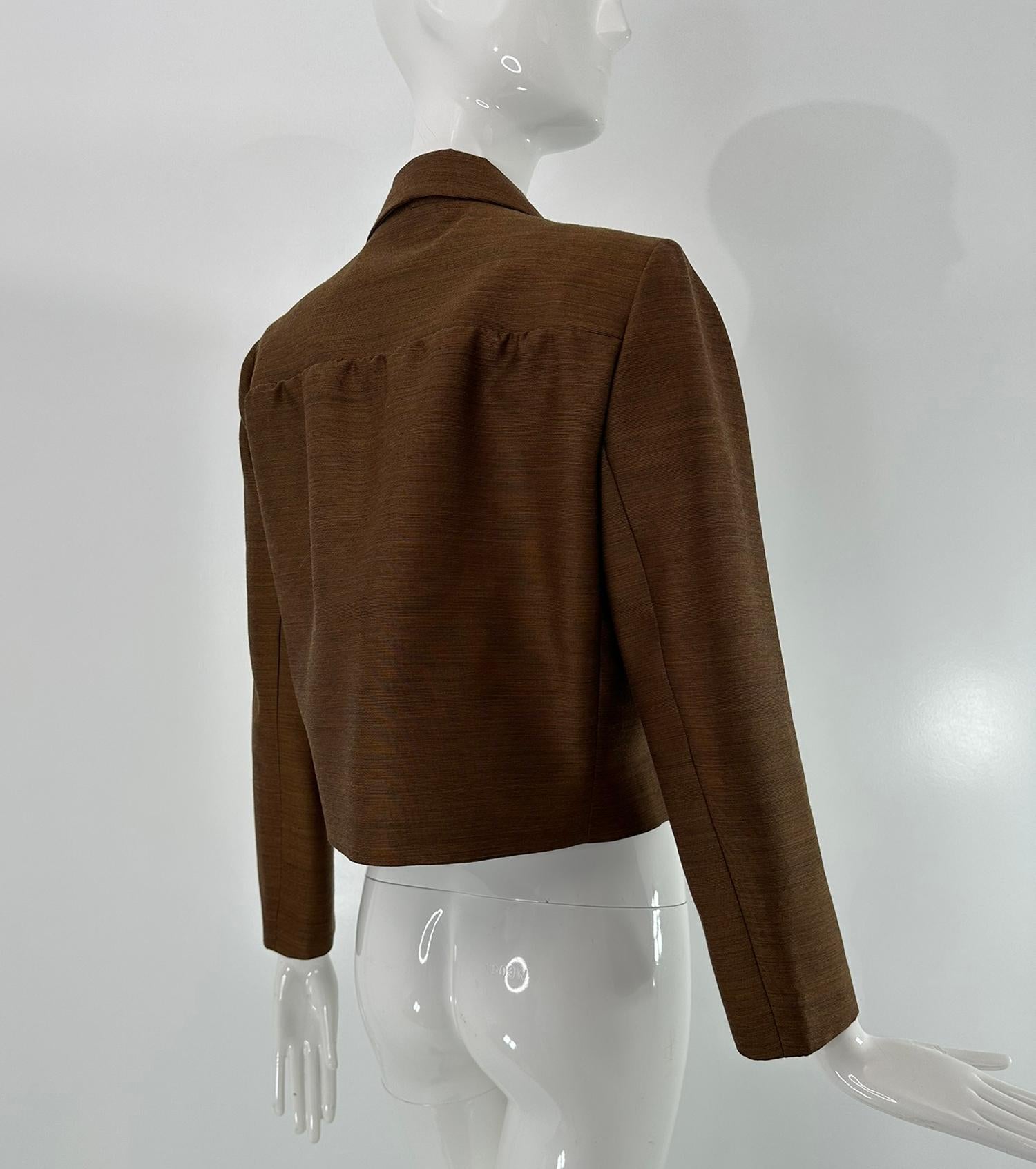 Bottega Veneta Chaqueta cruzada de doble botonadura en mezcla de lana y seda 38 NWT en venta 6