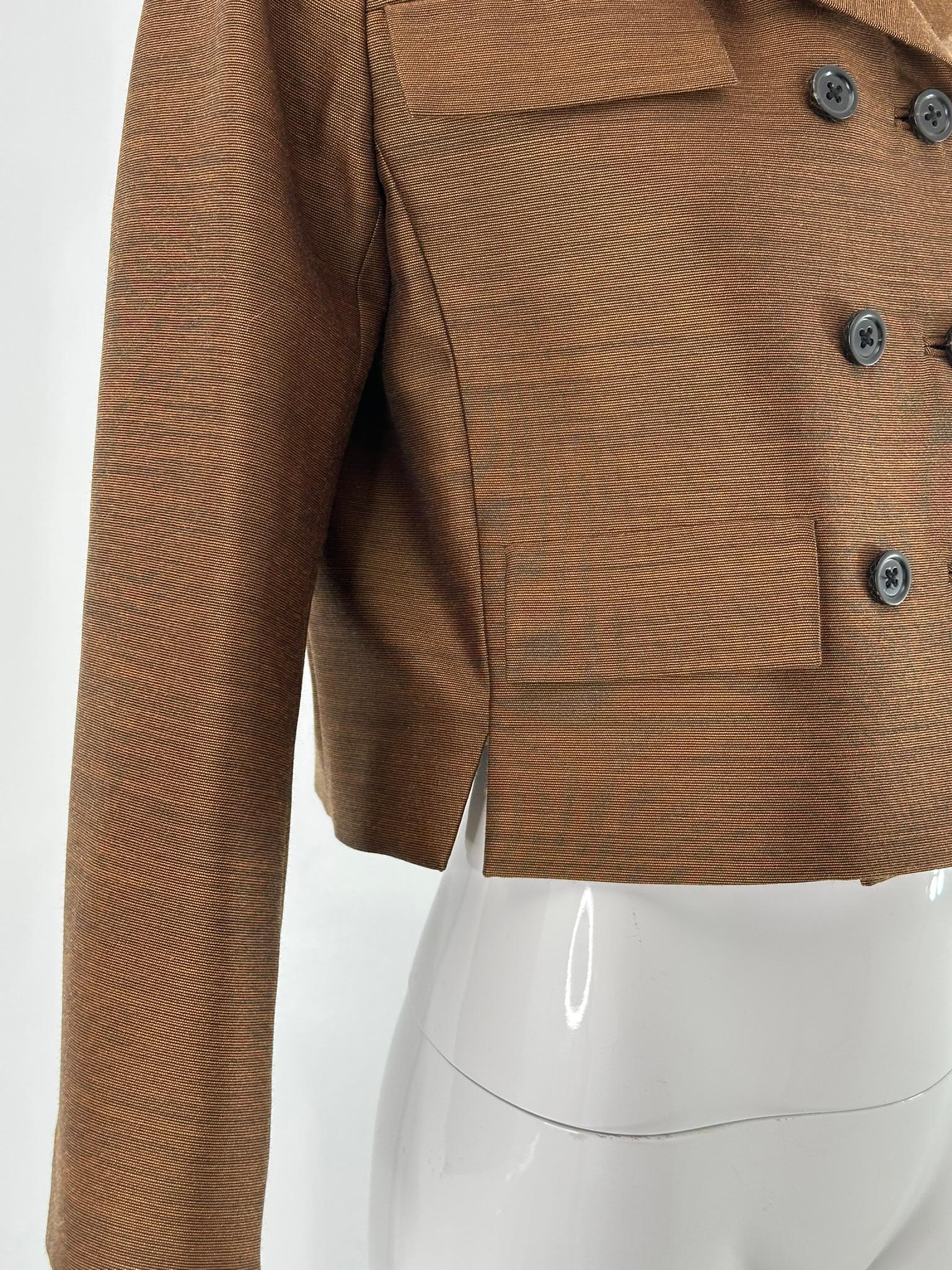 Bottega Veneta Chaqueta cruzada de doble botonadura en mezcla de lana y seda 38 NWT en venta 10