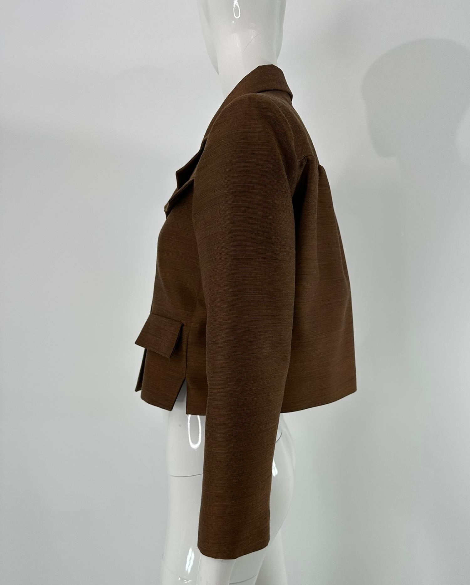 De las mujeres Bottega Veneta Chaqueta cruzada de doble botonadura en mezcla de lana y seda 38 NWT en venta