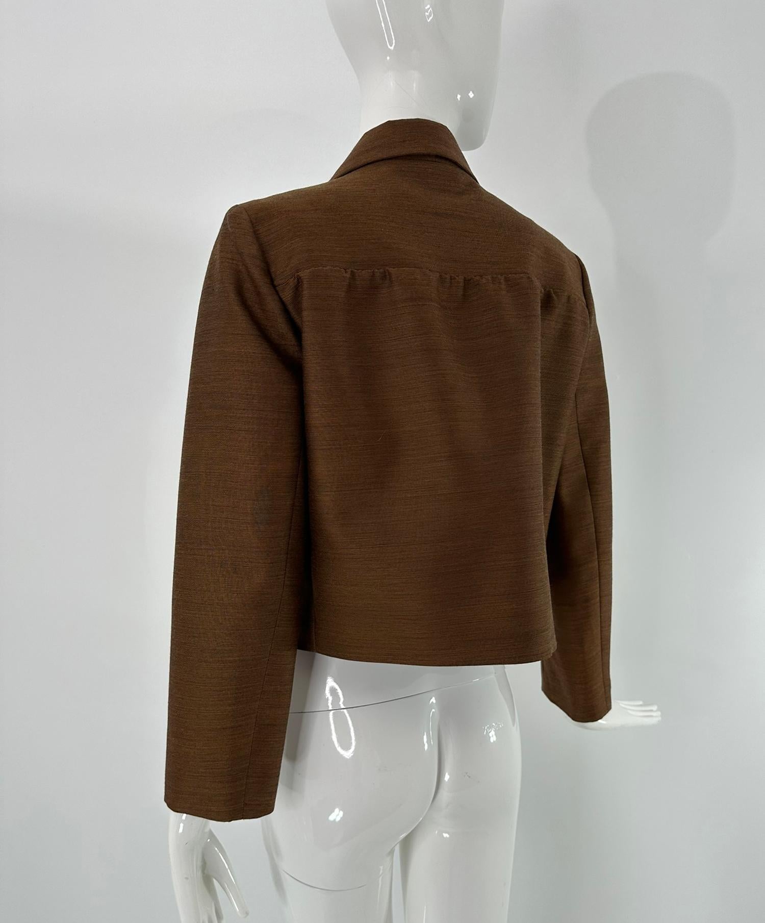 Bottega Veneta Chaqueta cruzada de doble botonadura en mezcla de lana y seda 38 NWT en venta 2