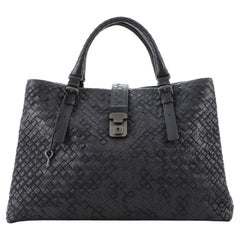 Bottega Veneta Roma Tasche bestickt Intrecciato Nappa Medium